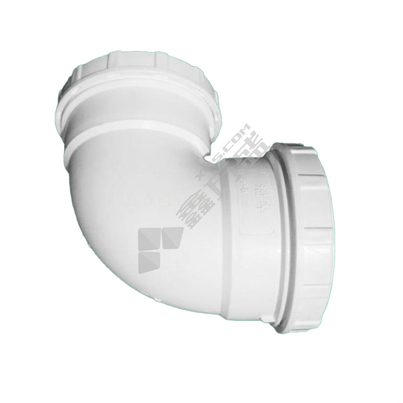 淄华 螺口 PP90°静音弯头 75mm