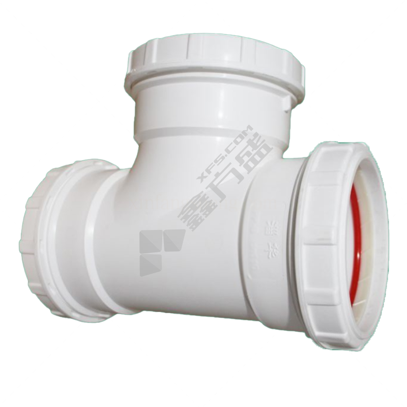 淄华 螺口 PP静音顺水三通 75mm