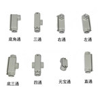 浙冠荣 防爆穿线盒 DN20 左通 灰色