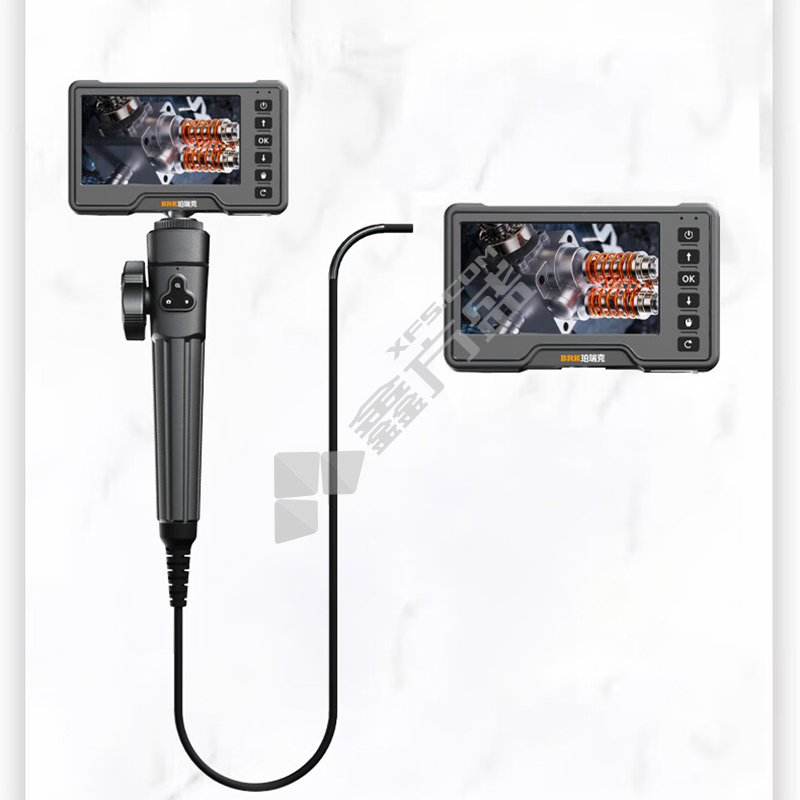 BRK/珀瑞克 PT系列 带屏双向机械内窥镜 PT-50 180°转向+100万像素 焦距3-8cm 8mm+3米线缆