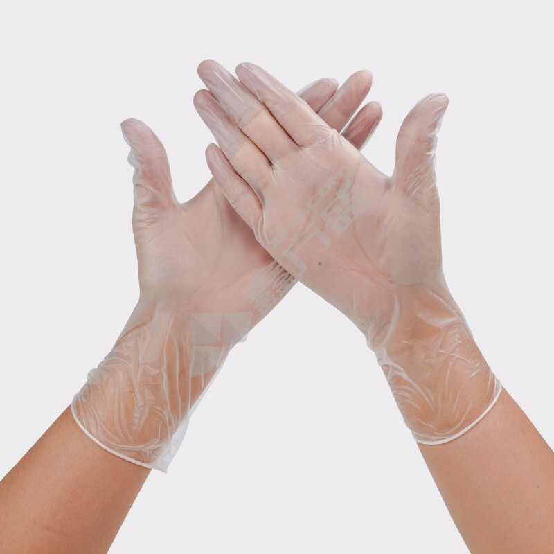 赫力斯 PVC一次性手套 L 透明色