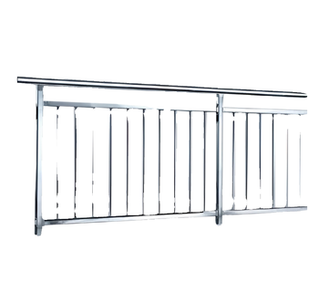 304不锈钢 护栏 横管48*2.5mm，竖管32*2.0mm，间距15cm，单节长1.5m