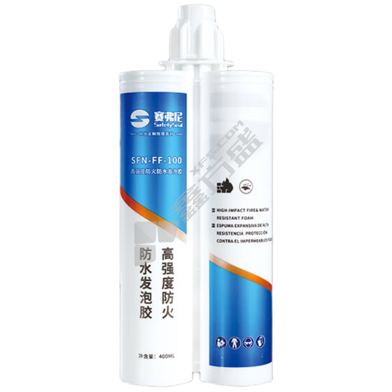 赛弗尼 SFN-FF-100 高强度防火防水发泡胶 400ml 19秒发泡 枪式