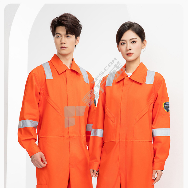 恒漉 TZ161 防静电阻燃连体服 185cm 橘红色