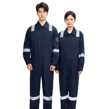 恒漉 TZ161 防静电阻燃连体服 165cm 深蓝色