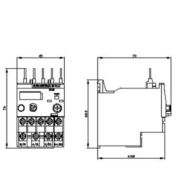 西门子 SIEMENS 热过载继电器3RU21161 3RU21161KJ0 9-12.5A