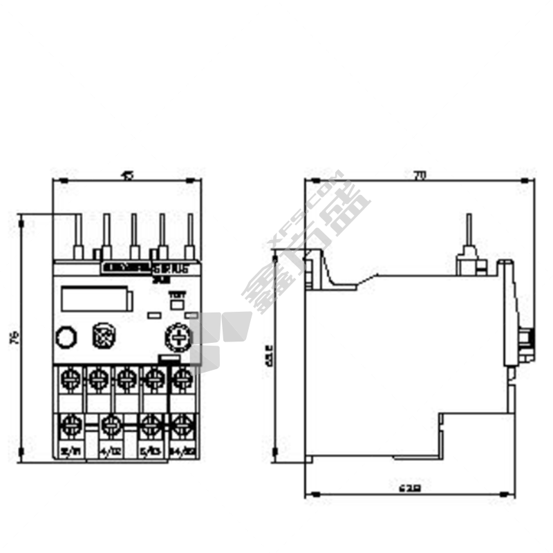 西门子 SIEMENS 热过载继电器3RU21161 3RU21161KJ0 9-12.5A