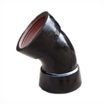 新兴 球墨铸铁管件双承弯头45° DN100