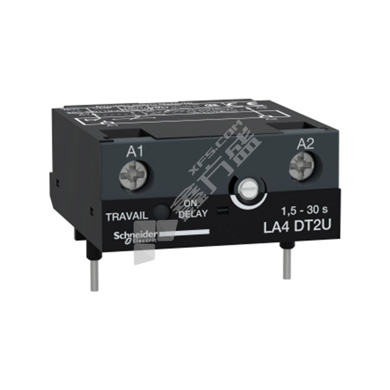 施耐德Schneider 交流接触器附件LA4D LA4DT2U 定时器模块1.5-30s 接通延时