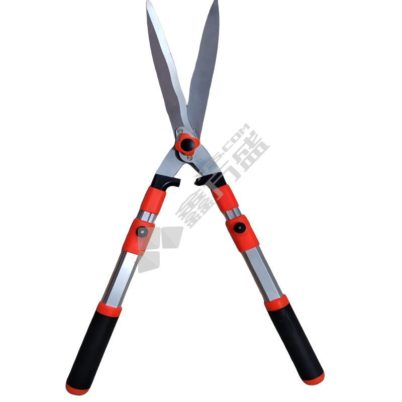 沪洋 加长伸缩波浪刃园林剪 21*38cm 直头