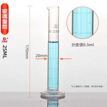 江苏三爱思 玻璃量筒 25ml C180025