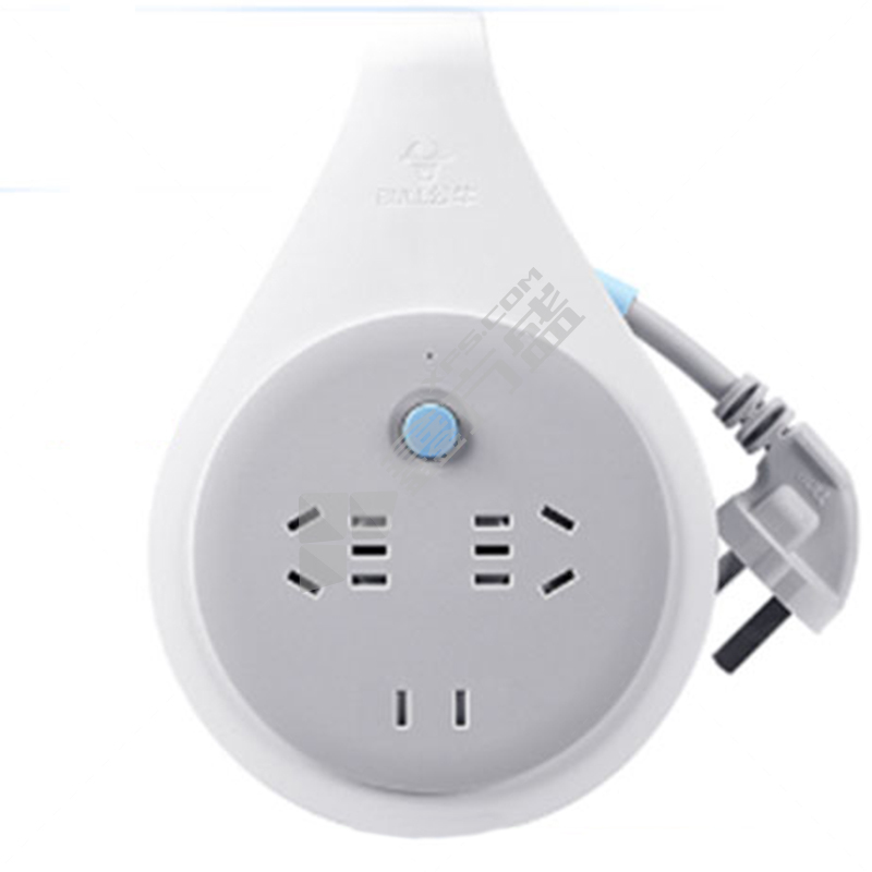 公牛 新国标迷你线盘 802（F） 10m 1位10A两孔+2位10A五孔 250V