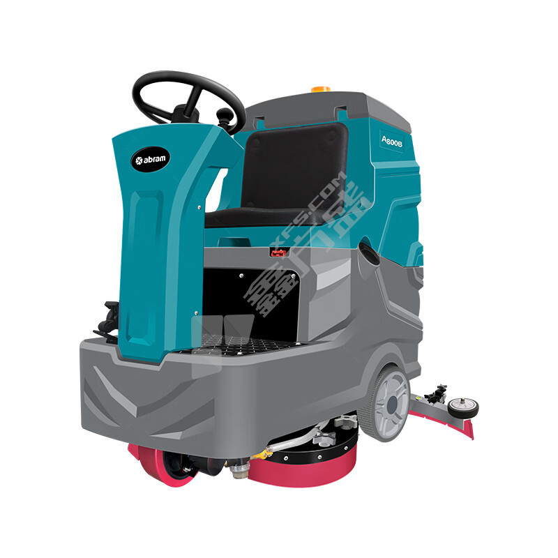 亚伯兰 ABRAM A800B-2锂电款 双刷盘手动挡驾驶式洗地机 刷盘电机380W*2 吸水电机500W 750mm 95L 4000㎡/h