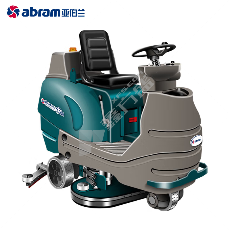 亚伯兰 ABRAM A900 双刷大型洗地机 刷盘电机500W*2 吸水电机450W*2 920mm 160L 6200㎡/h