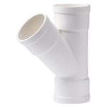 HOMSO 雄塑 PVC排水45°斜三通 75mm
