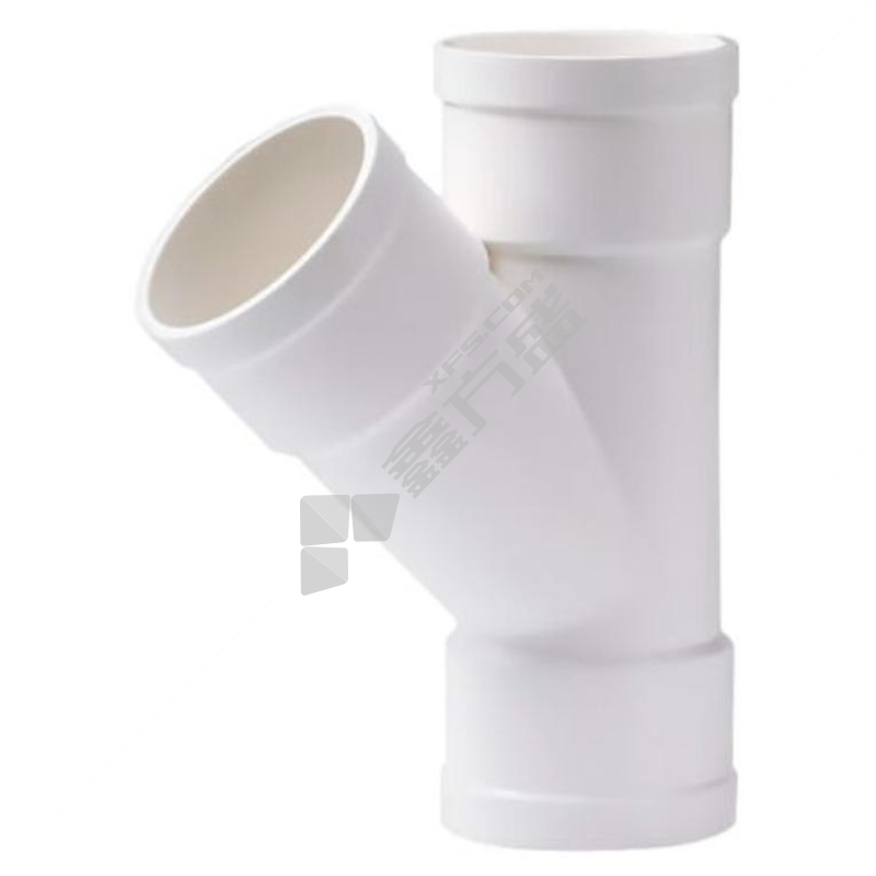 HOMSO 雄塑 PVC排水45°斜三通 110mm