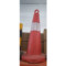 塑料 反光圆形路锥 70*30*30cm 红白色