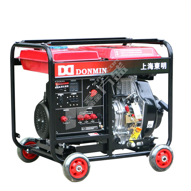 DONMIN 单三相一体柴油发电机 DMDS6500LE/YJ 5kW 16L 手启动/电启动 单相/三相
