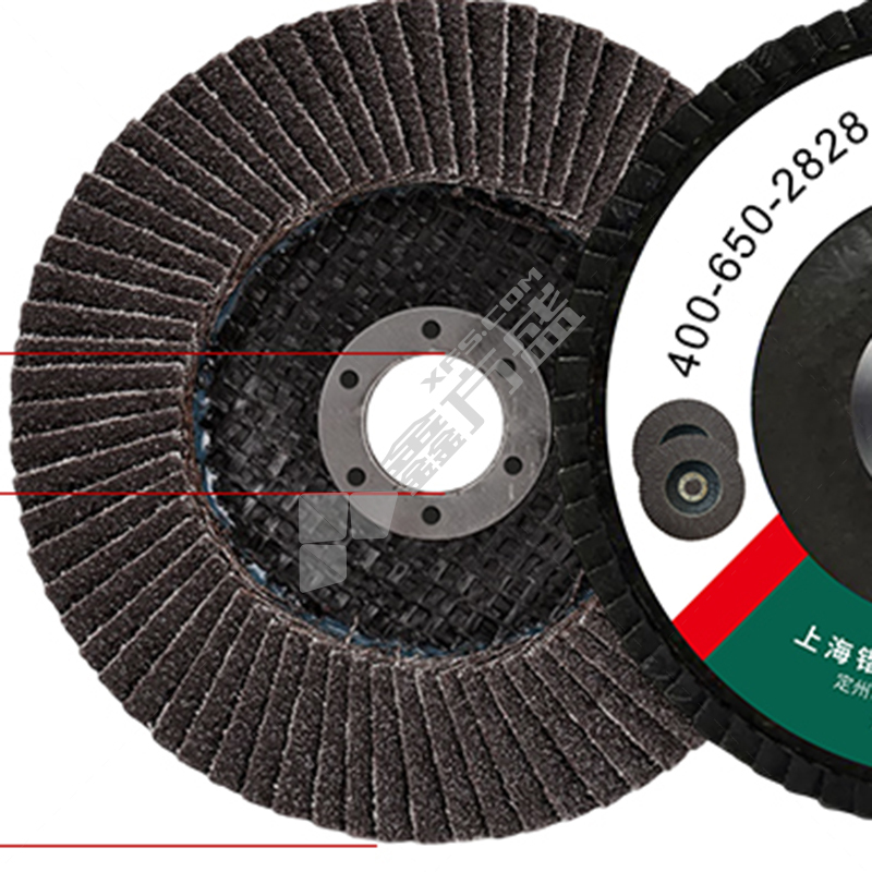 锋耐 弹性磨盘百叶轮 100*16mm 72页 60目 黑色 网盖 517砂布