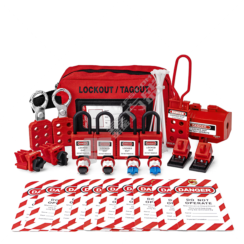 温州博士 塑料 工业电气安全锁具组合套装 BD-ZT1-KIT3 200*80*120mm 红色 不同花