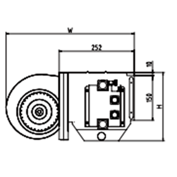 约克 右式风机盘管 三排管 YBFC-12CC 3 S