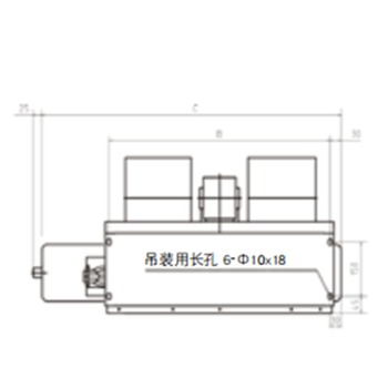约克 右式风机盘管 两排管 YBFC-05CC 2 H