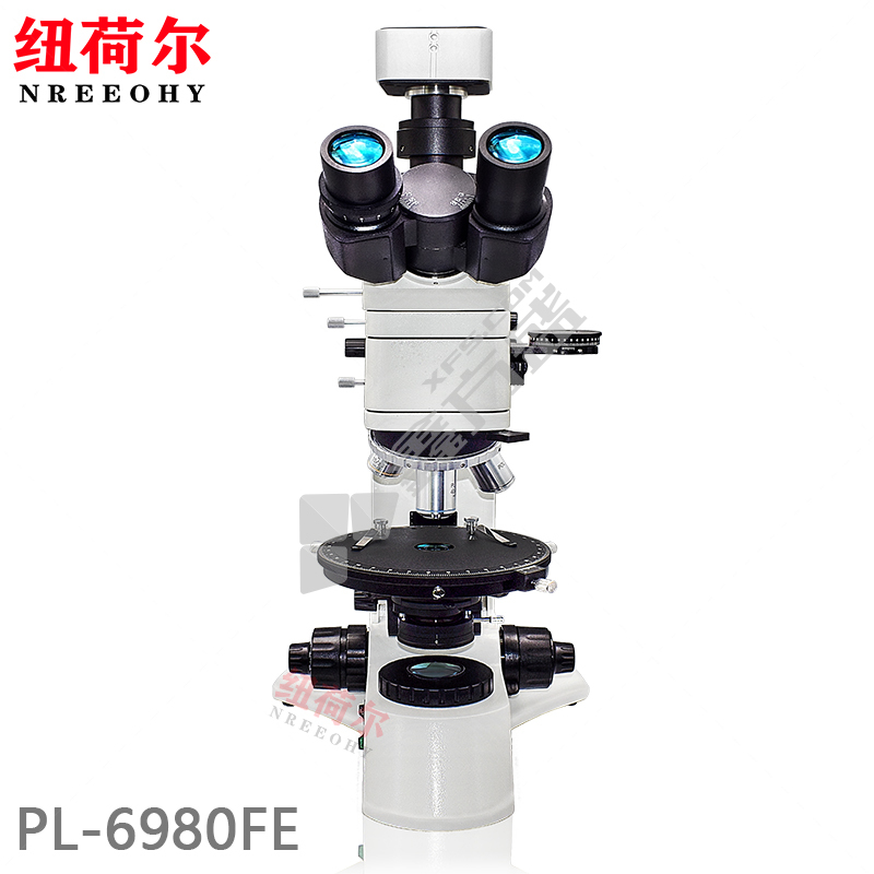 纽荷尔 偏光显微镜 50-600倍 PL-6980FE