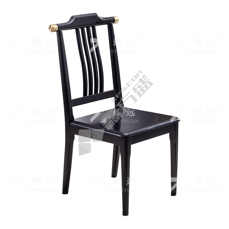 臻远 ZY3110420 实木餐凳 430*440*950mm 黑色