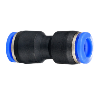 谦华智科 PU系列 蓝帽快插等径 塑料 直通接头 PU-8 8mm 黑色