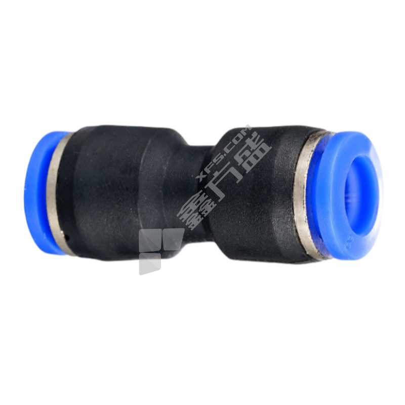 谦华智科 PU系列 蓝帽快插等径 塑料 直通接头 PU-8 8mm 黑色