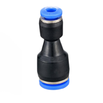 谦华智科 PG系列 蓝帽快插式变径 塑料 直通接头 PG10-6 10-6mm 黑色