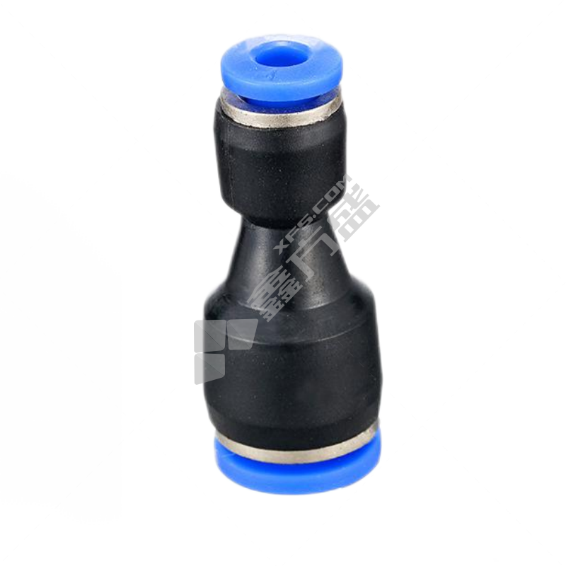 谦华智科 PG系列 蓝帽快插式变径 塑料 直通接头 PG10-6 10-6mm 黑色