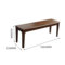臻远 ZY3121623 全实木长条餐桌凳 1000*350*450mm 胡桃色
