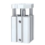 谦华智科 CQMB系列 薄型三轴三杆带 导杆气缸 CDQMB40×5 40mm 5mm