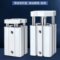 谦华智科 CQMB系列 薄型三轴三杆带 导杆气缸 CDQMB40×5 40mm 5mm