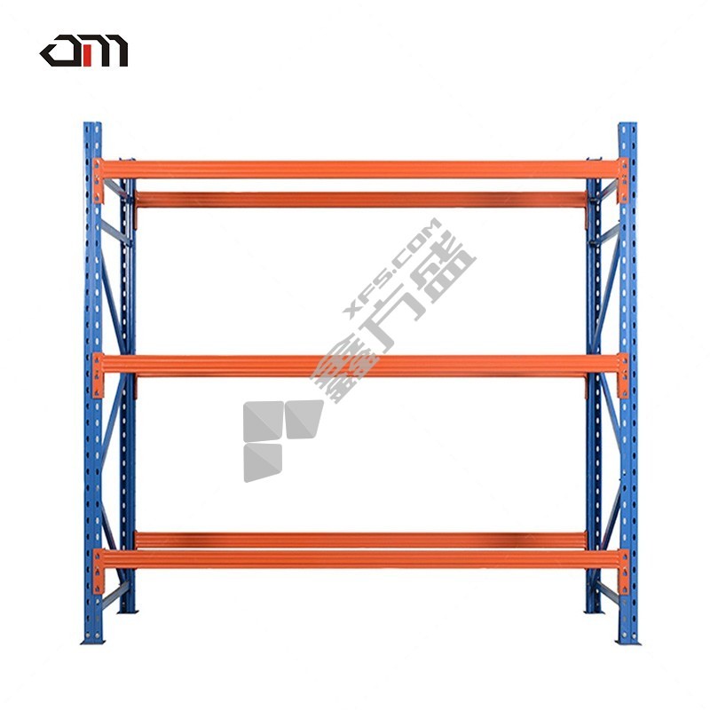 欧曼 重型横梁货架主架 2000kg 三层 2300*1000*4500mm 蓝橘色