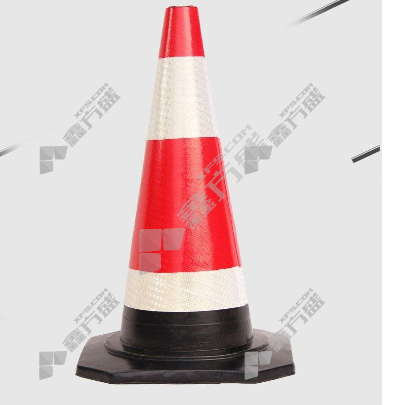 橡胶 优质圆锥 90*45*45cm/薄款锥套 红白色