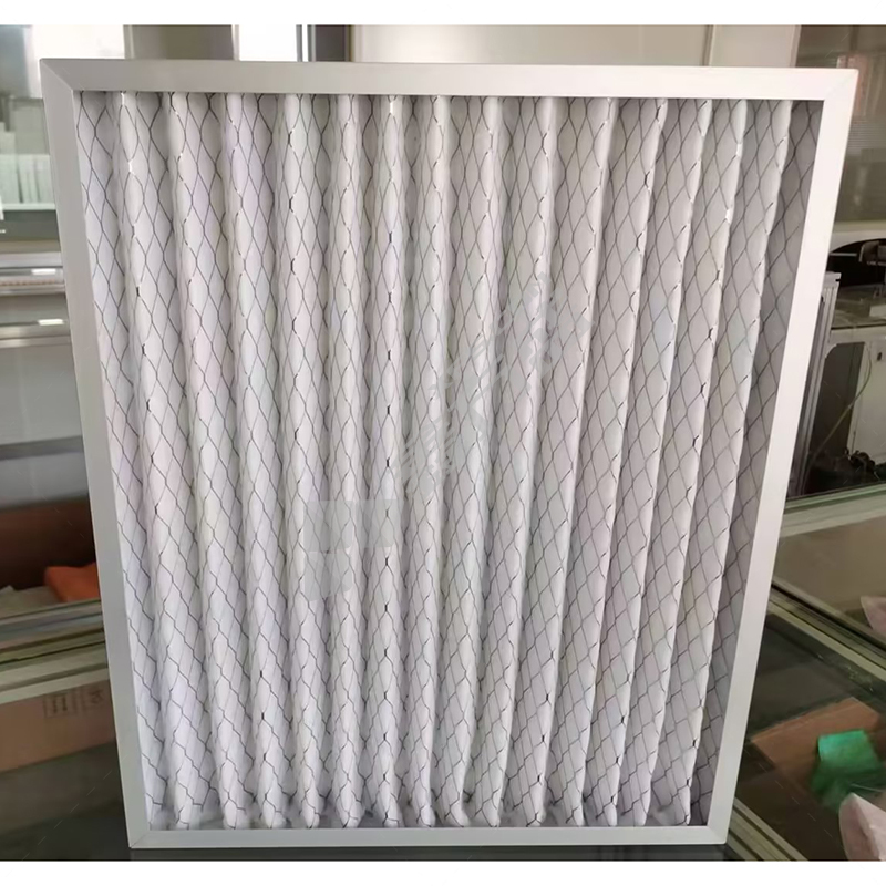 赫尔曼 铝合金框白棉单面覆网打折初效过滤器 G4 590*590*46mm 