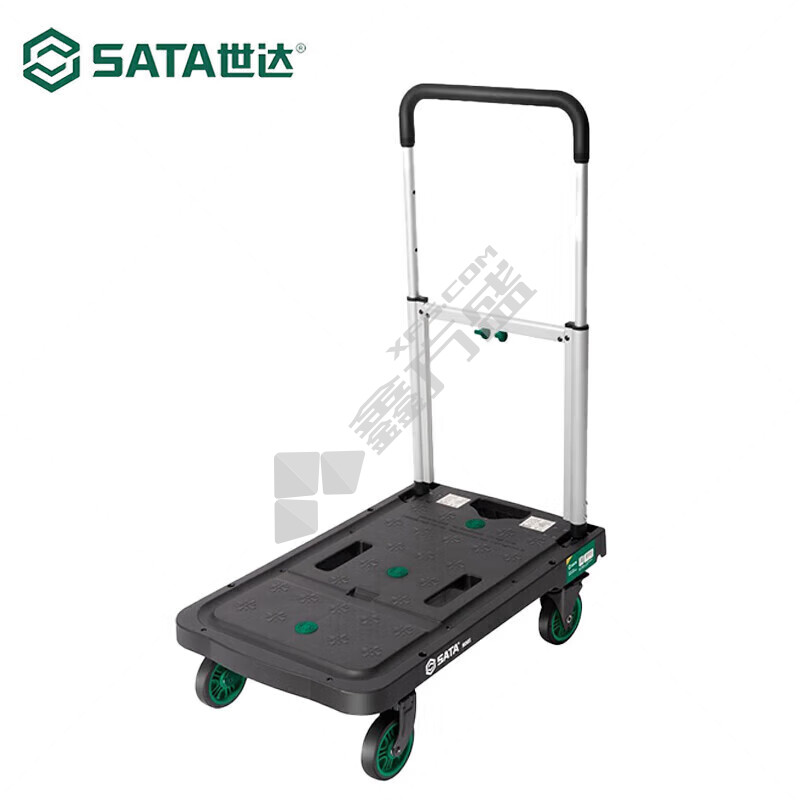 世达 95503 带刹车全折叠手推车 静音脚轮 675*411*923mm 135kg 黑色