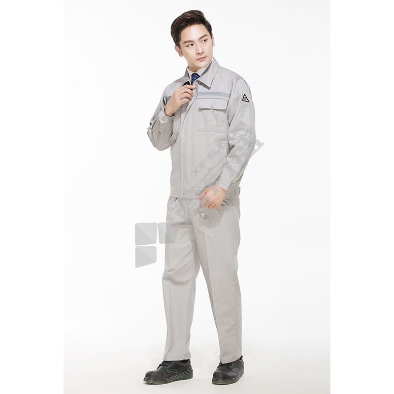 线子祥 XMY-001 防静电工作服 180 浅灰色 10mm 条纹布