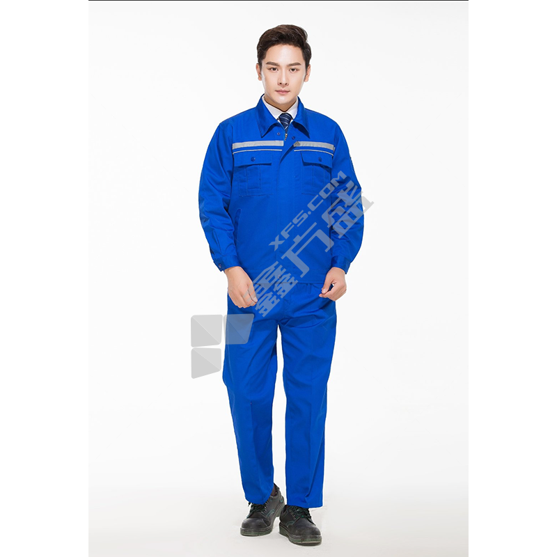 线子祥 XMY-001 防静电工作服 185 宝石蓝 10mm 条纹布