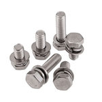 奥展 GB9074.17 316不锈钢 六角头螺栓弹簧垫圈平垫圈组合件 M6*12mm