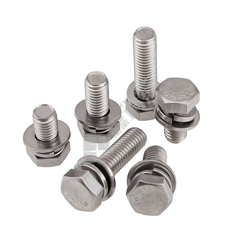 奥展 GB9074.17 316不锈钢 六角头螺栓弹簧垫圈平垫圈组合件 M5*10mm