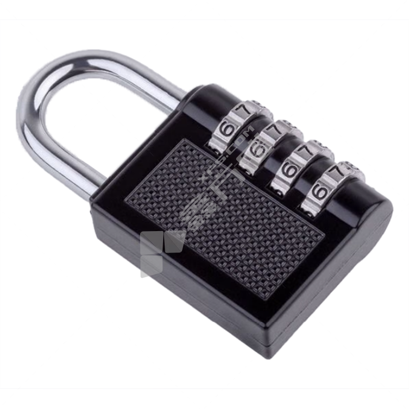 4位密码机械安全锁 50mm 黑色 不同花