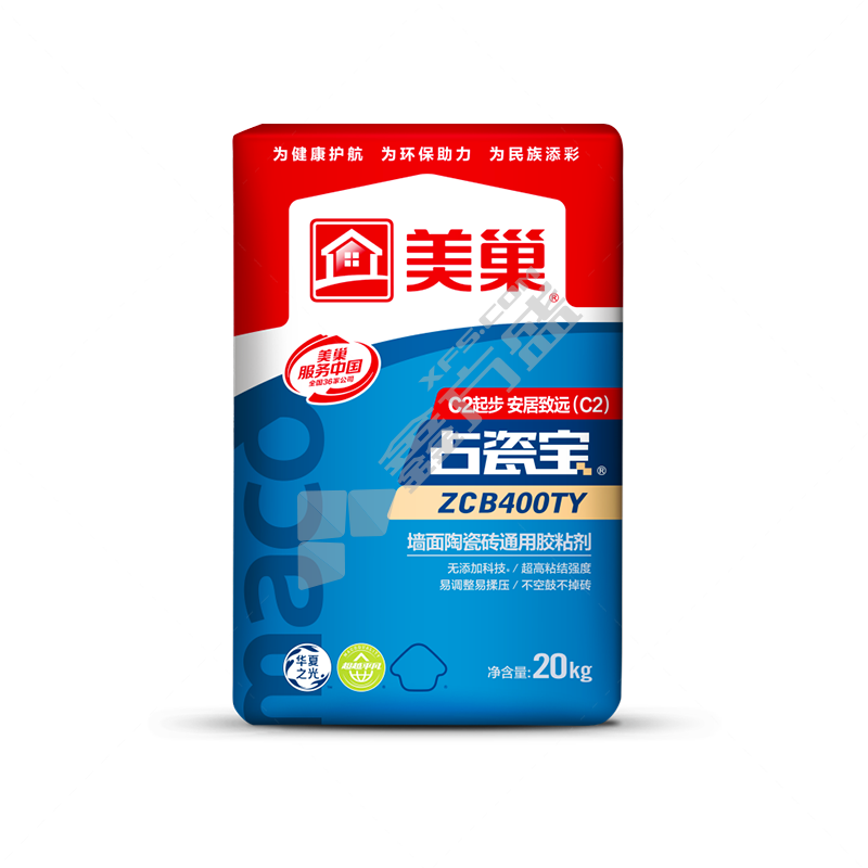 美巢 占瓷宝ZCB400TY 陶瓷砖 墙面通用胶粘剂 20kg
