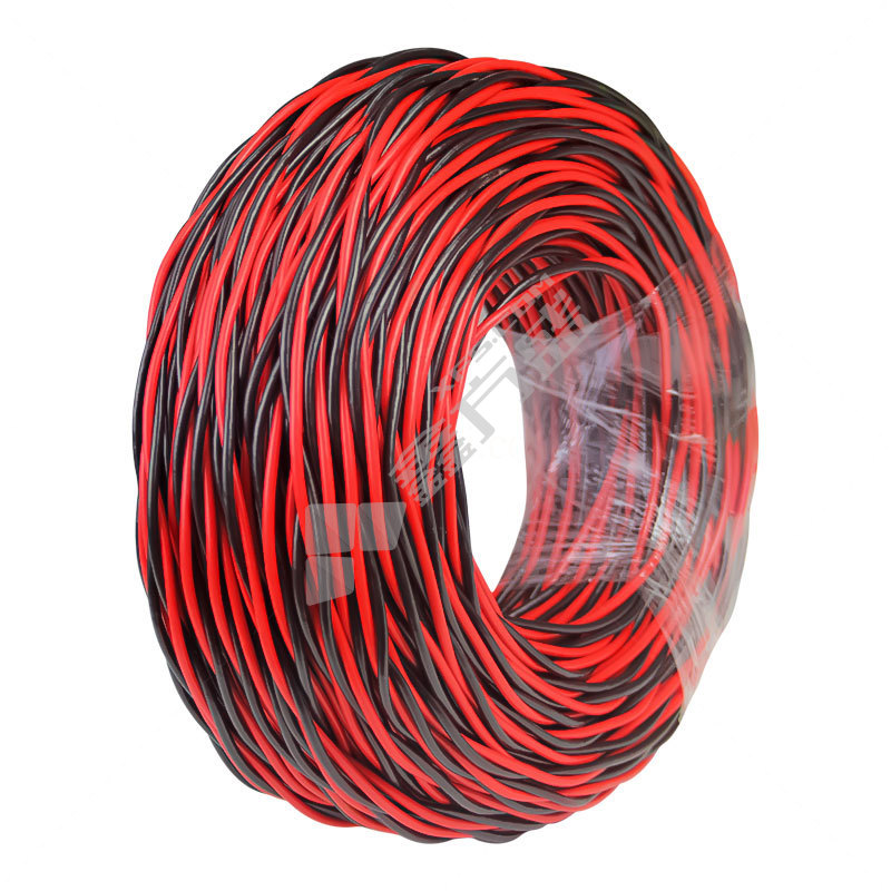 南牌 100米 双绞线 RVS 300/300V 2*2.5平方 红黑色