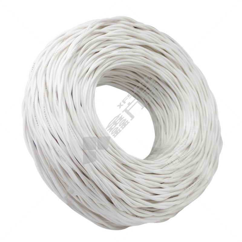 起帆 100米 阻燃C类双绞线 ZC-RVS 300/300V 2*0.75平方 双白色