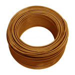 起帆 100米 塑铜软电线 RV 450/750V 1*10平方 棕色