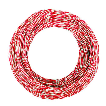 上上 100米 低烟无卤阻燃A类耐火双绞线 WDZAN-RYJS 300/500V 2*2.5平方 红白色