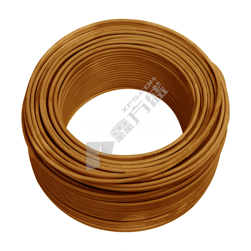 起帆 100米 塑铜软电线 RV 450/750V 1*1平方 棕色